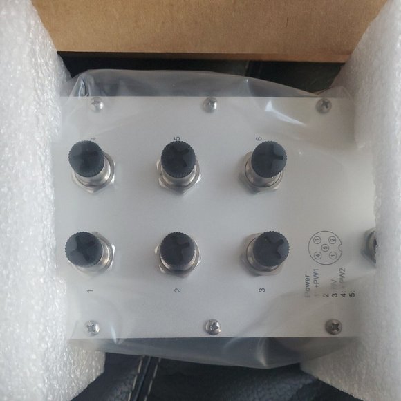 KORENIX JETNET 3006-M12 INDUSTRIAL 6-PORT REDUNDANT M12/IP68 ETHERNET SWITCH - Picture 2 of 9